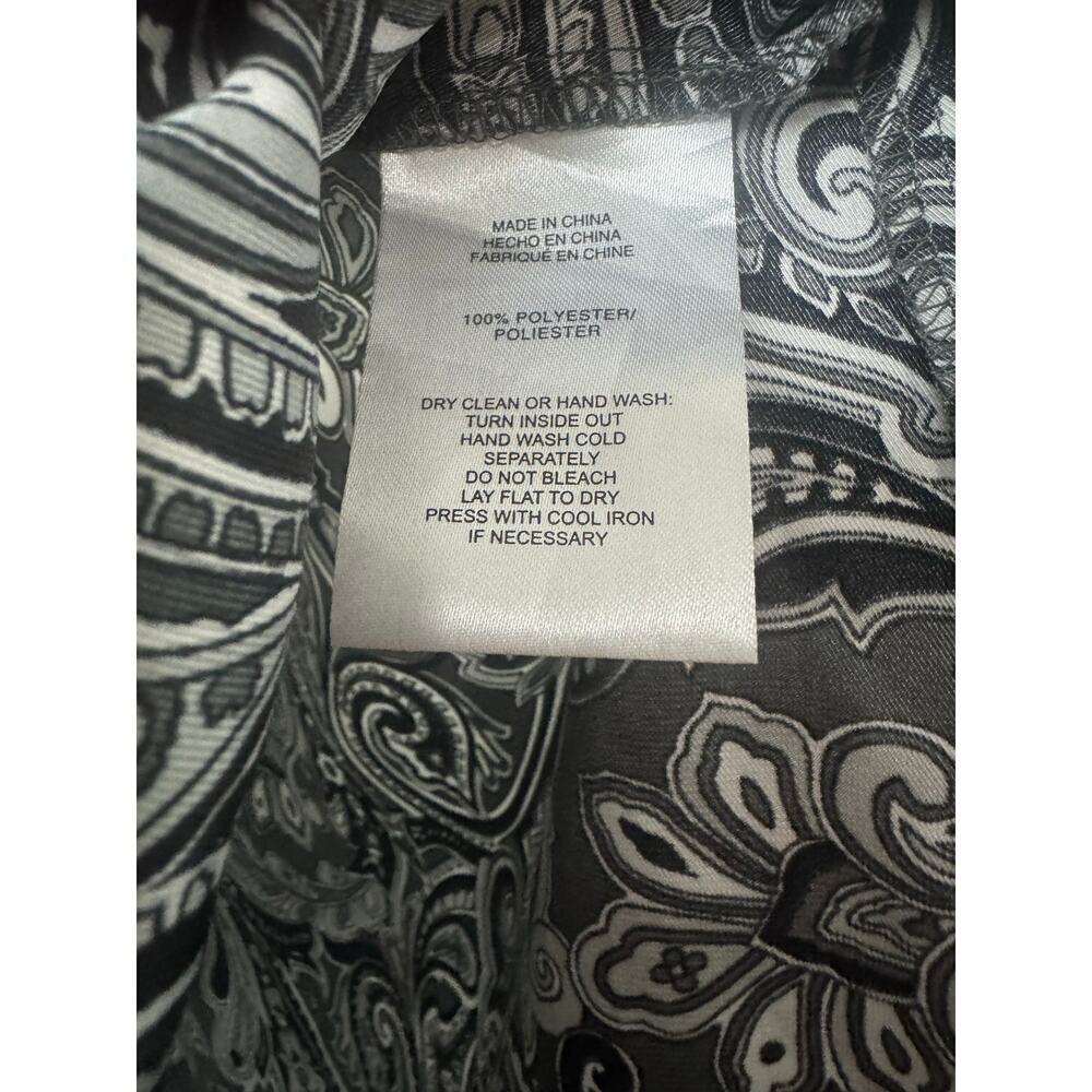 Jones New York Paisley Blouse - Black/Grey/White - 3X NWOT - Picture 8 of 11